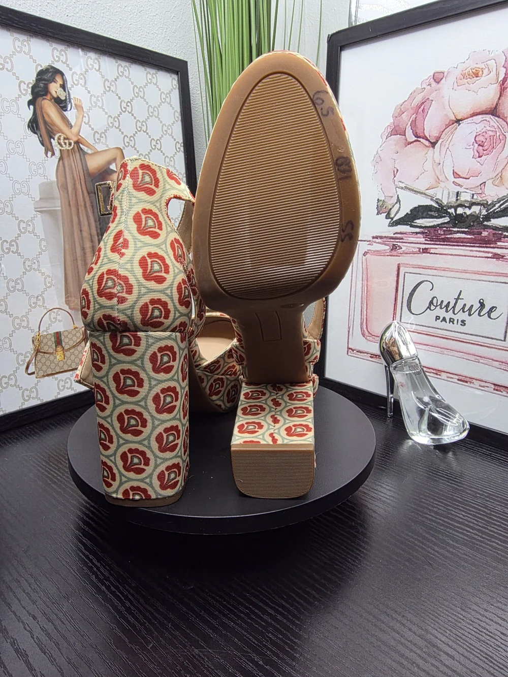 Copper Key Platform Heels